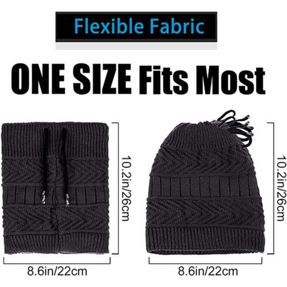 Vegawumen Womens Beanies for Winter Drawstring Ponytail Hats Beanie main image 6